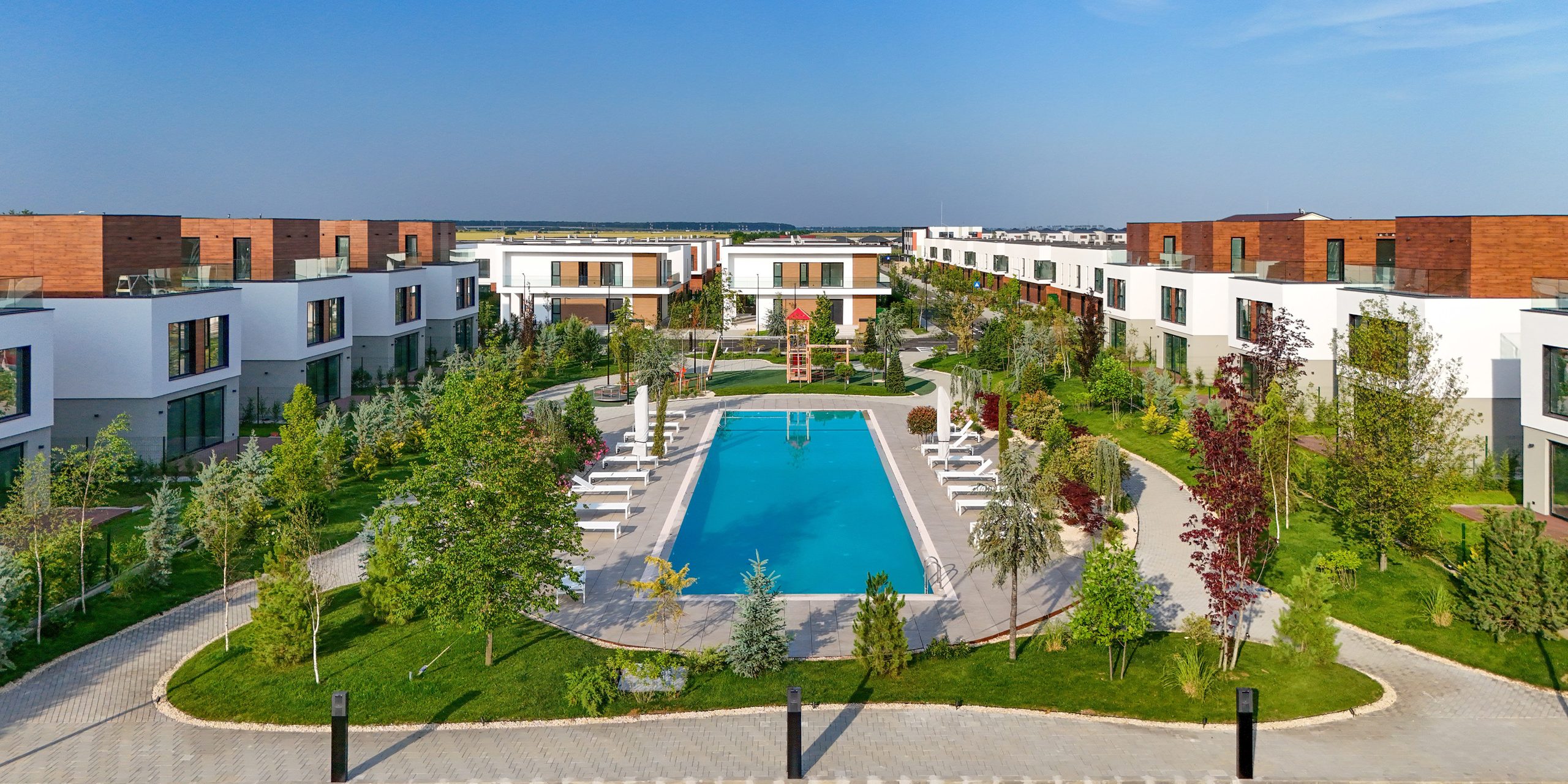 Casă Nusco Green Homes cu grădină proprie și mult spațiu verde